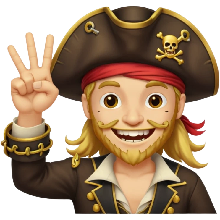 Ese pirata dando imagen de okay emoji