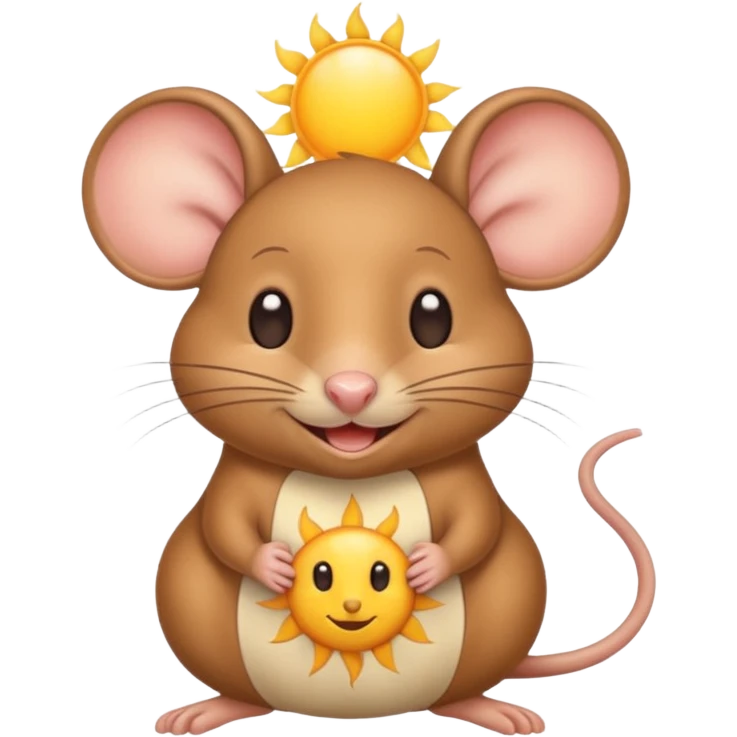 a sun ☀️ 🐭 emoji