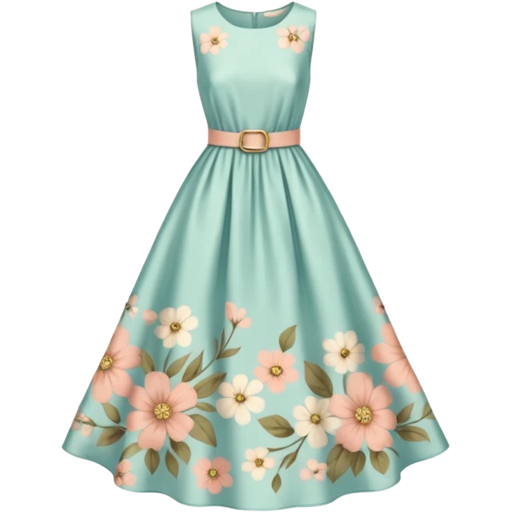 Cottagecore style  vintage material dress emoji