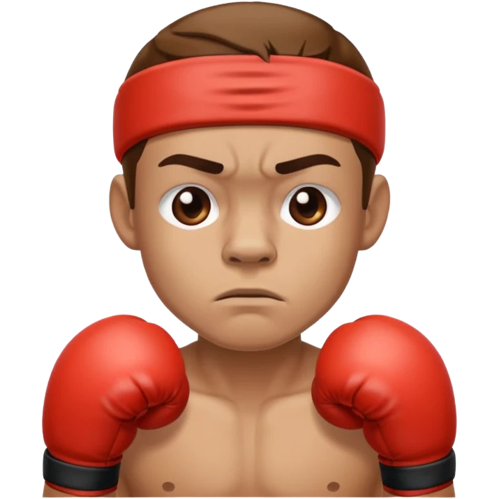 Boxer, calm emoji