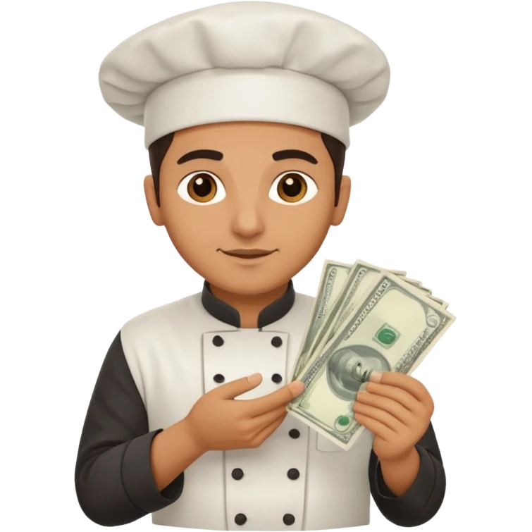 chef holding money emoji