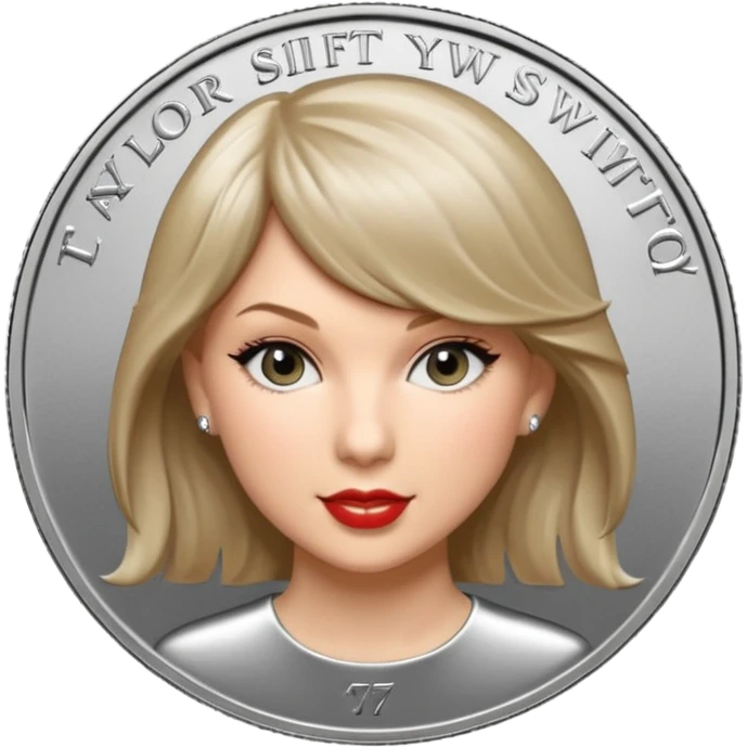 Taylor Swift silver Coin emoji