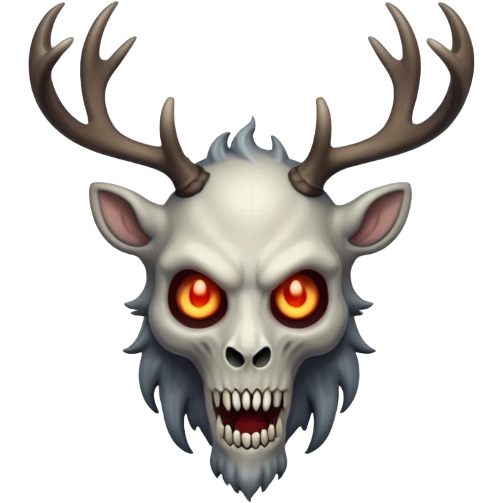 Create an emoji of  a scary Wendigo full bodied emoji
