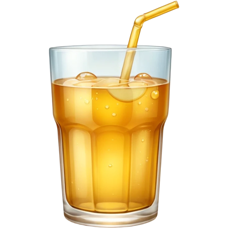 Apple juice in large glass emoji