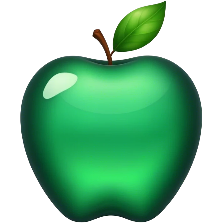 dark emerald apple emoji
