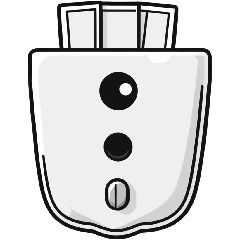 cartoon style wall nail emoji, bold lines, playful and simple emoji