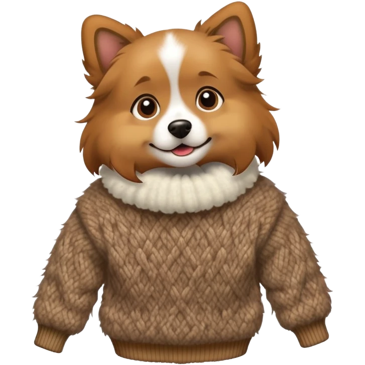 Dog wearing a sweater  emoji