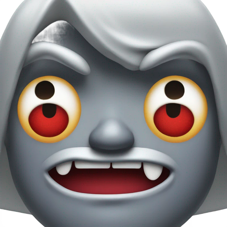 Mario vampires one eye is no! Face is black and smile red eye Vampires emoji