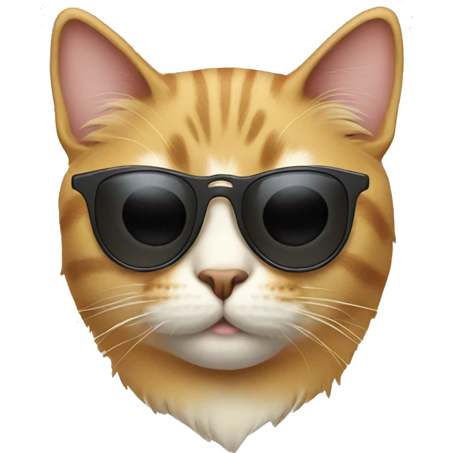 Cat with sunglasses emoji