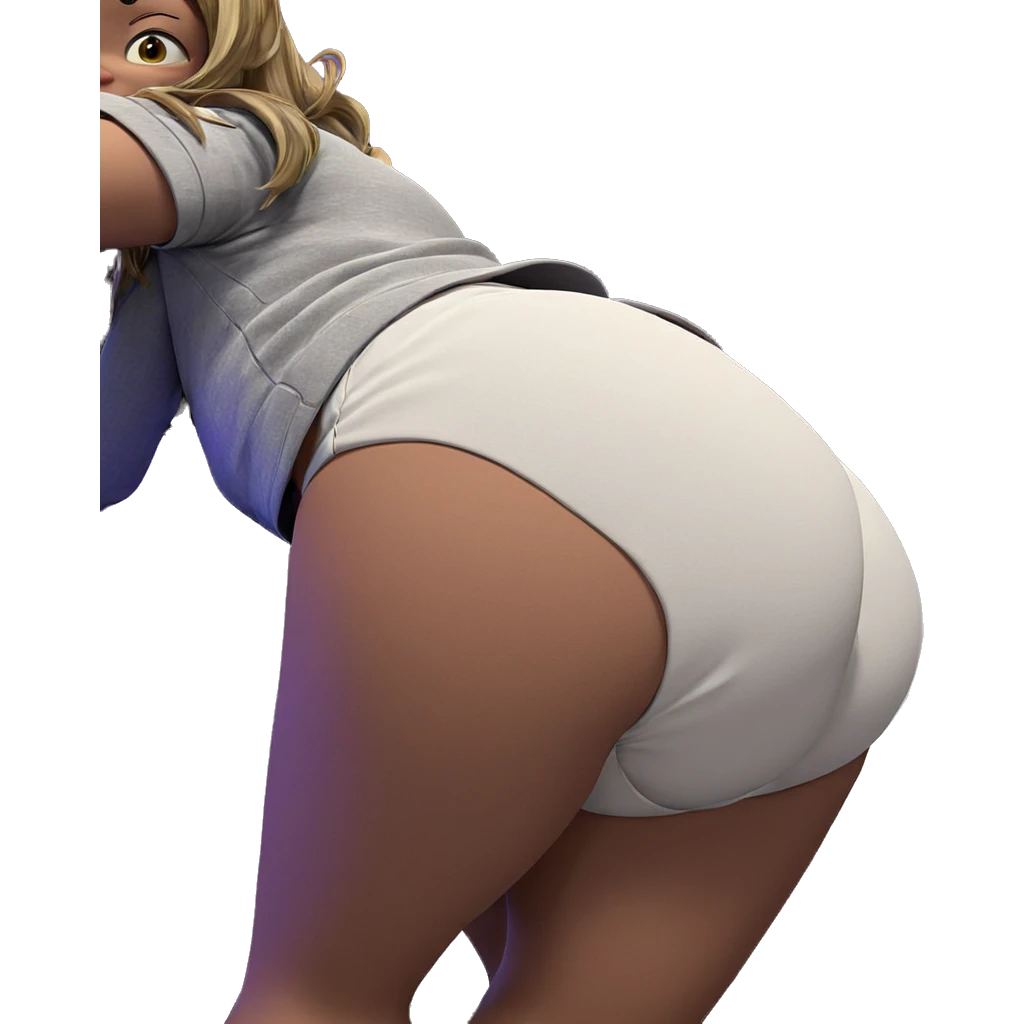 bending over in casual outfit emoji