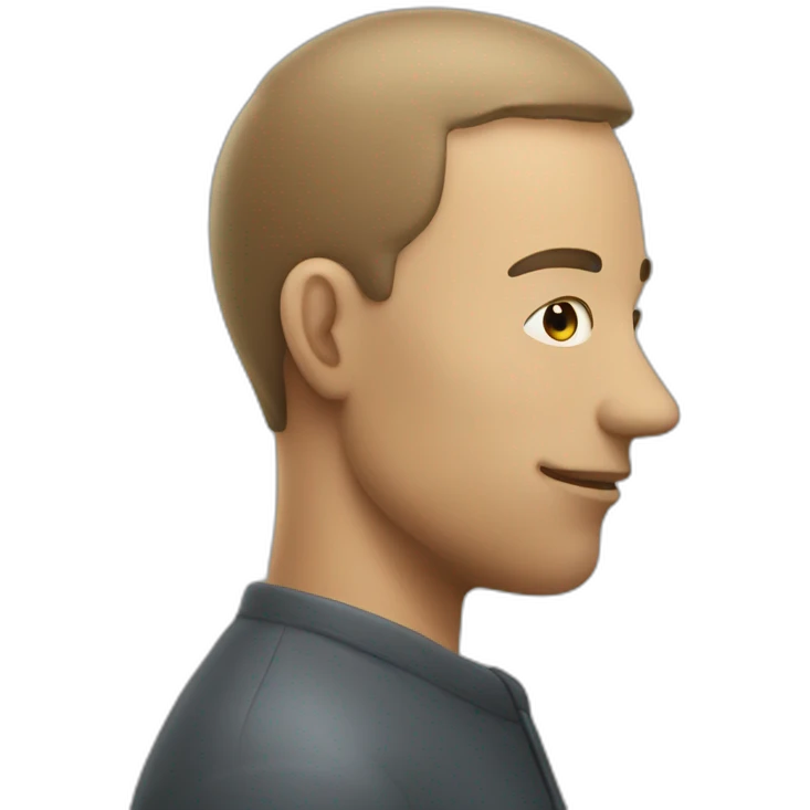 a man with smelling head emoji