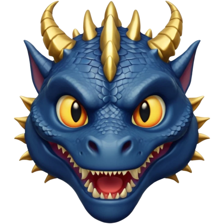 Anime Dragon Human He/They Dark Blue emoji