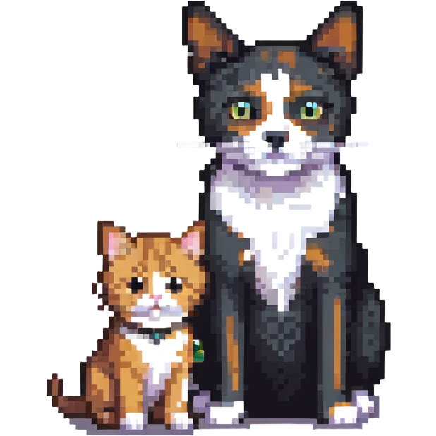 the cat and dog emoji