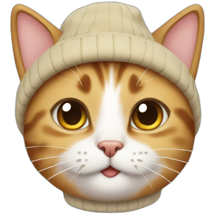 cat with a bennie emoji