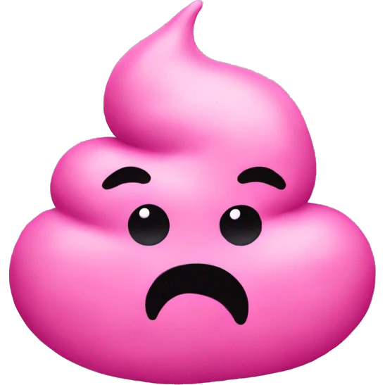 Pink poop emoji like this 💩 emoji
