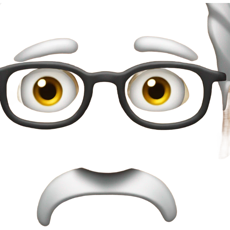 Big eye watching an old man  emoji