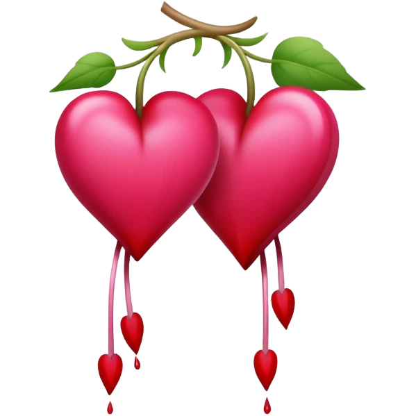 Two bleeding hearts emoji