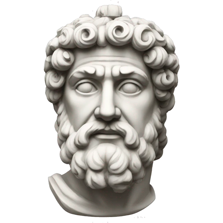 GREEK king STATUE emoji