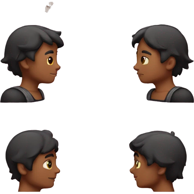 corazón negro y rosado emoji