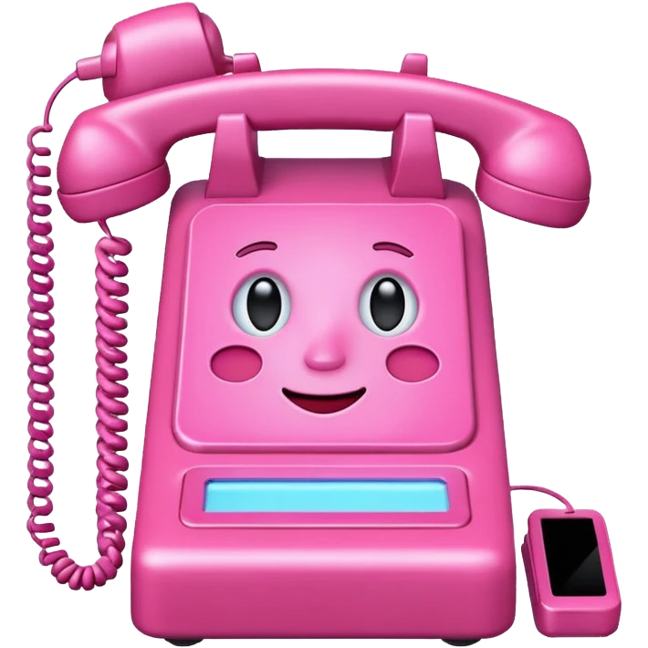 Pink phone message
 emoji