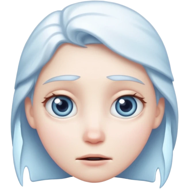 Frozen face with half-lidded eyes emoji