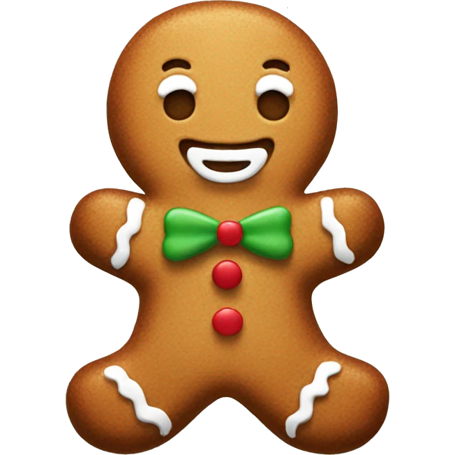 Gingerbread man emoji