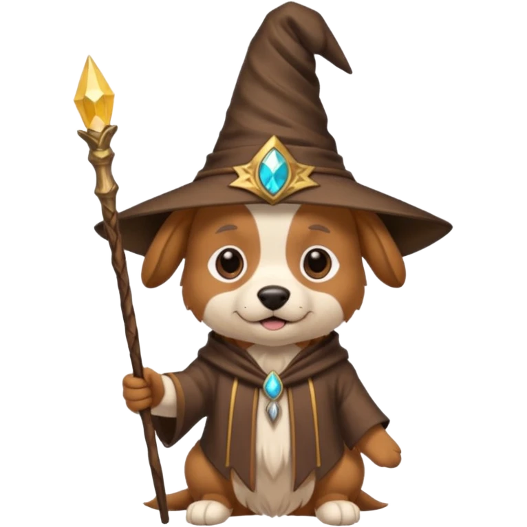 Dog wizard emoji