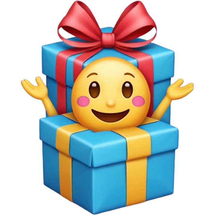 Emoji opening present
 emoji