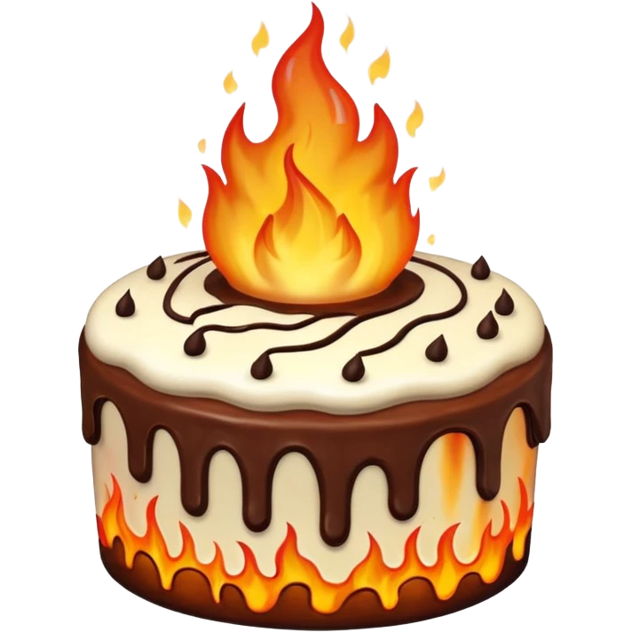 CAKE on fire emoji