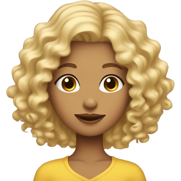 blondie girl curl emoji