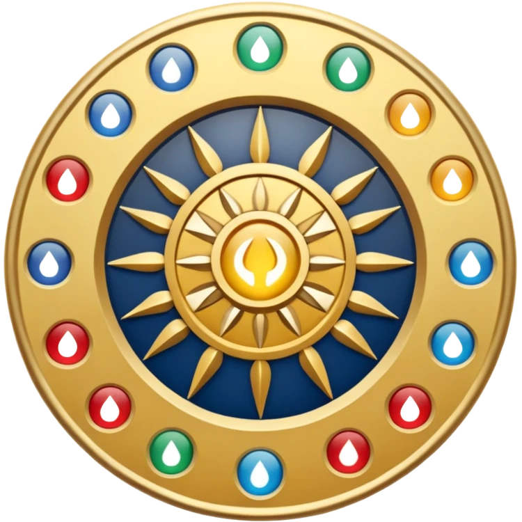 Light & Code Roundtable Bahai no people, just symbols. should have 9 points emoji