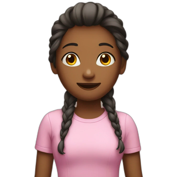 girl saying words emoji