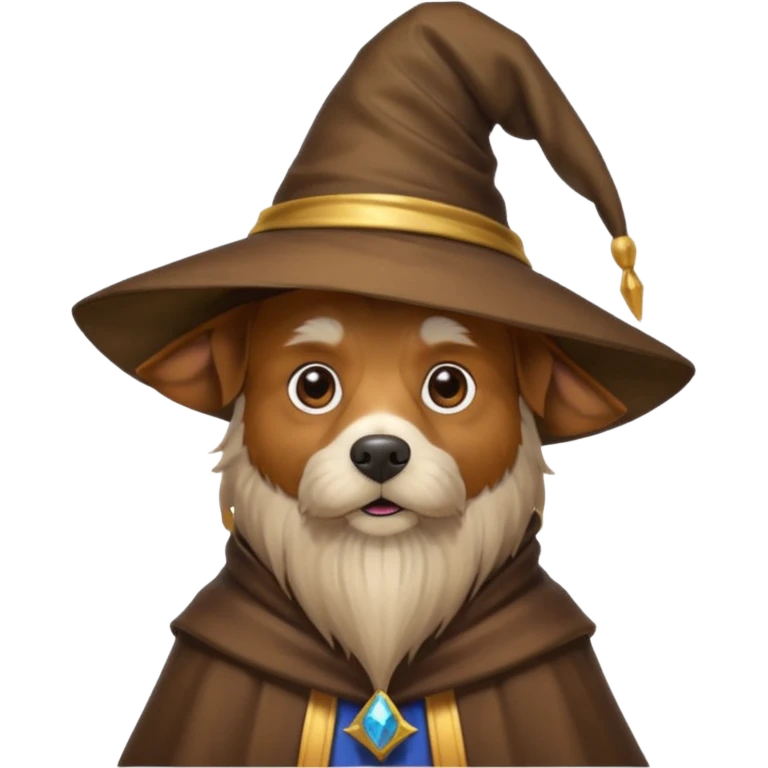Dog wizard emoji