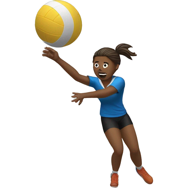 person hitting a volleyball emoji