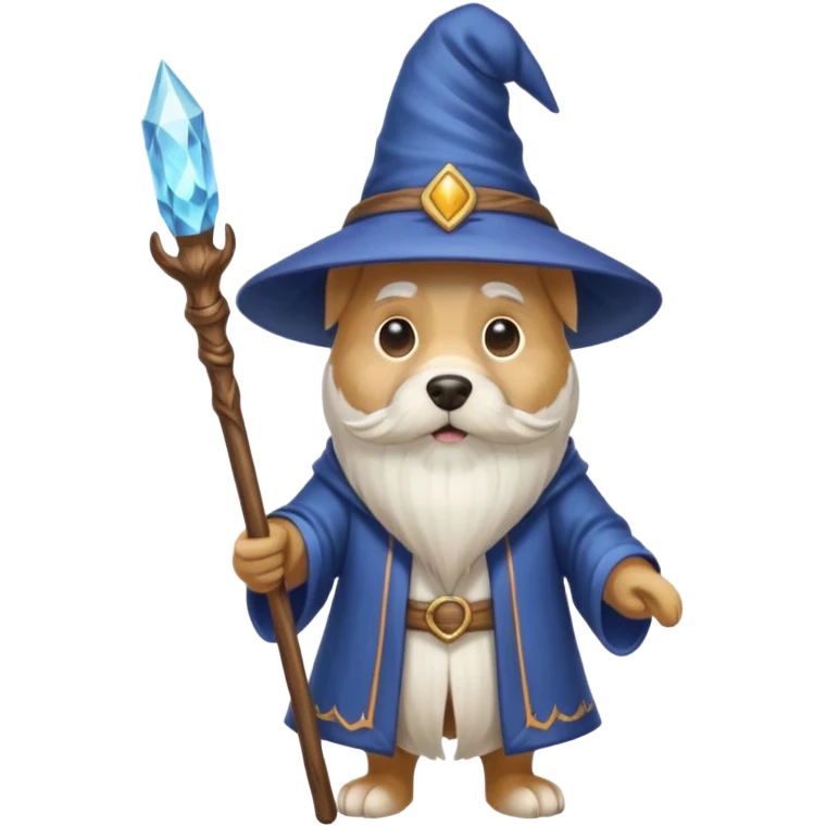 Dog wizard emoji