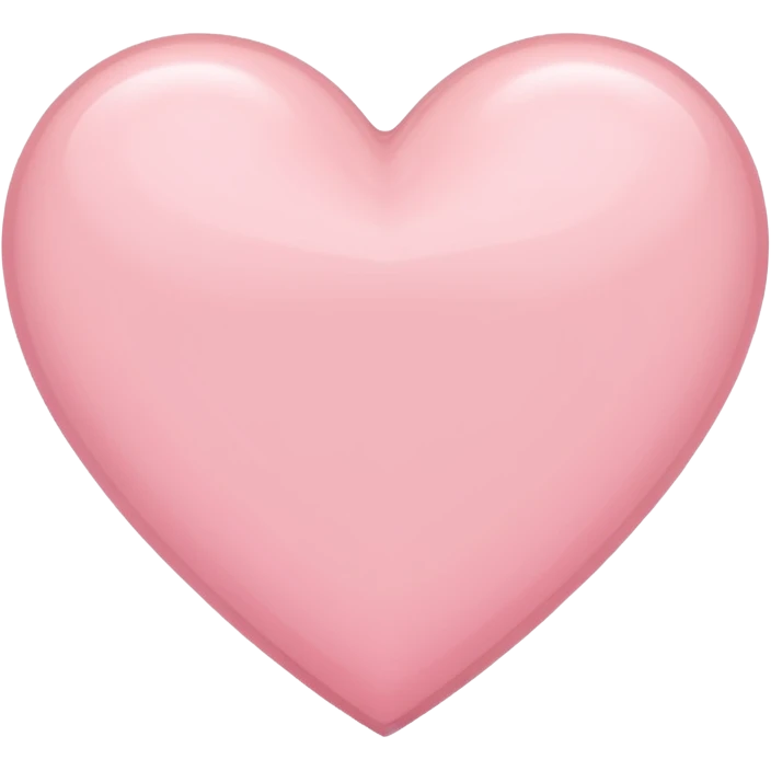 Light pink heart emoji