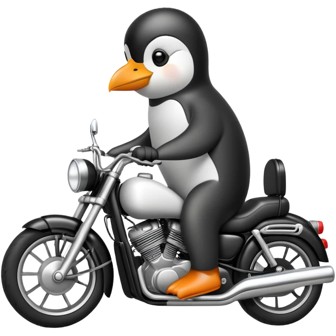 Combine these two emojis: 🐧🏍️ emoji