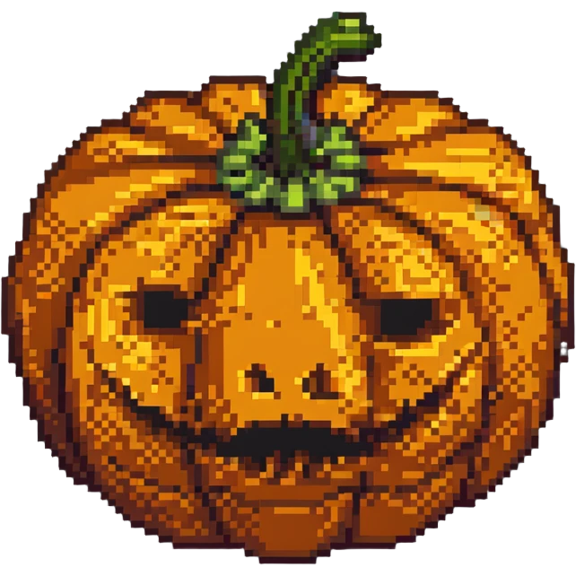 sweet pumpkin fruit, no face, no jack-o-lantern emoji