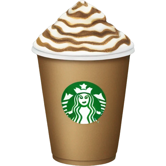 starbucks and coffee emoji