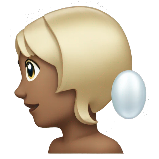 hearing pearl emoji