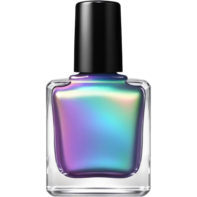 Multichrome Colorshifting Nail polish, translucent bottle emoji