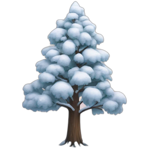 snow tree emoji