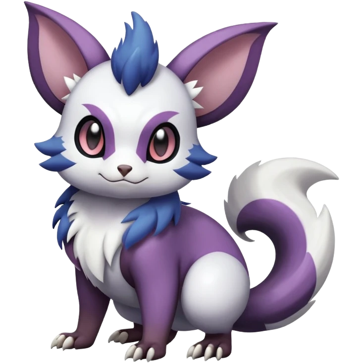 ShinyFurret-Absol-Noibat-Noivern-Hybrid (Full body) emoji