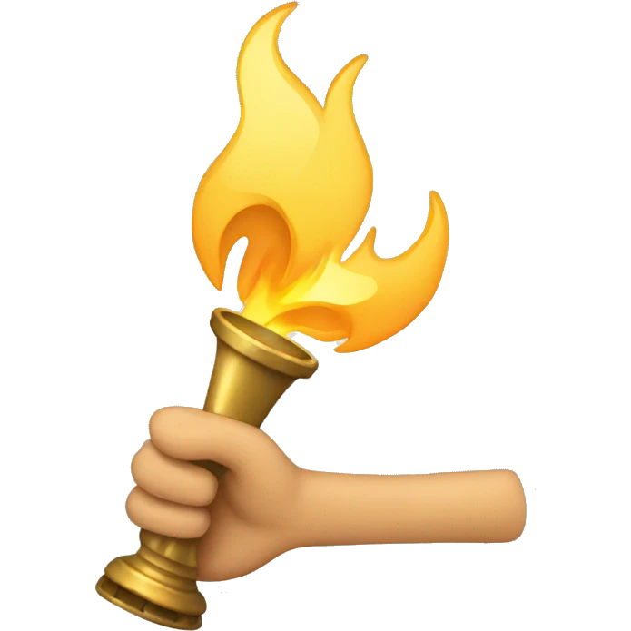 pass the torch emoji