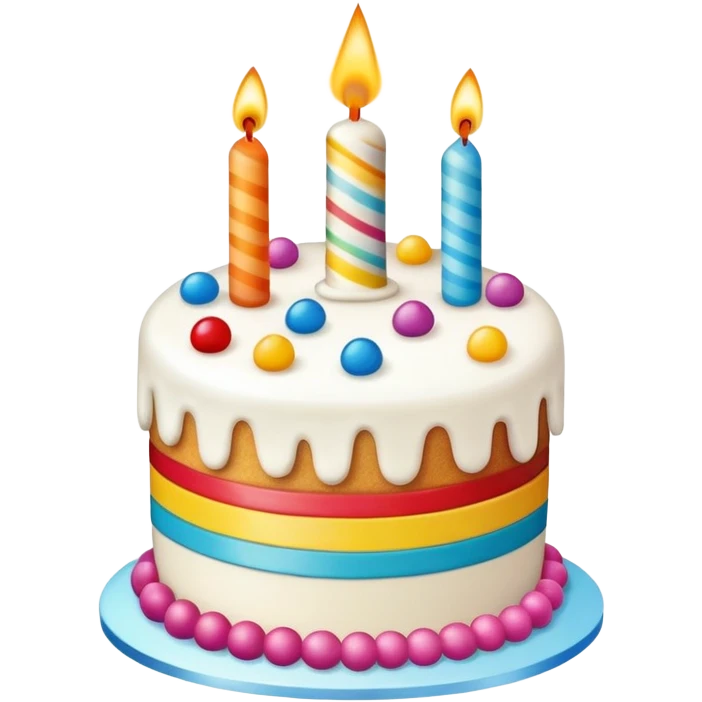 a 1 year cake emoji