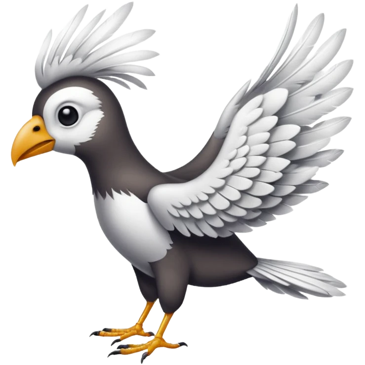 Oiseau qui fais caca sur les gens en volant  emoji