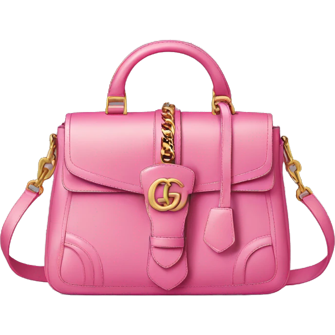 A pink Gucci bag emoji