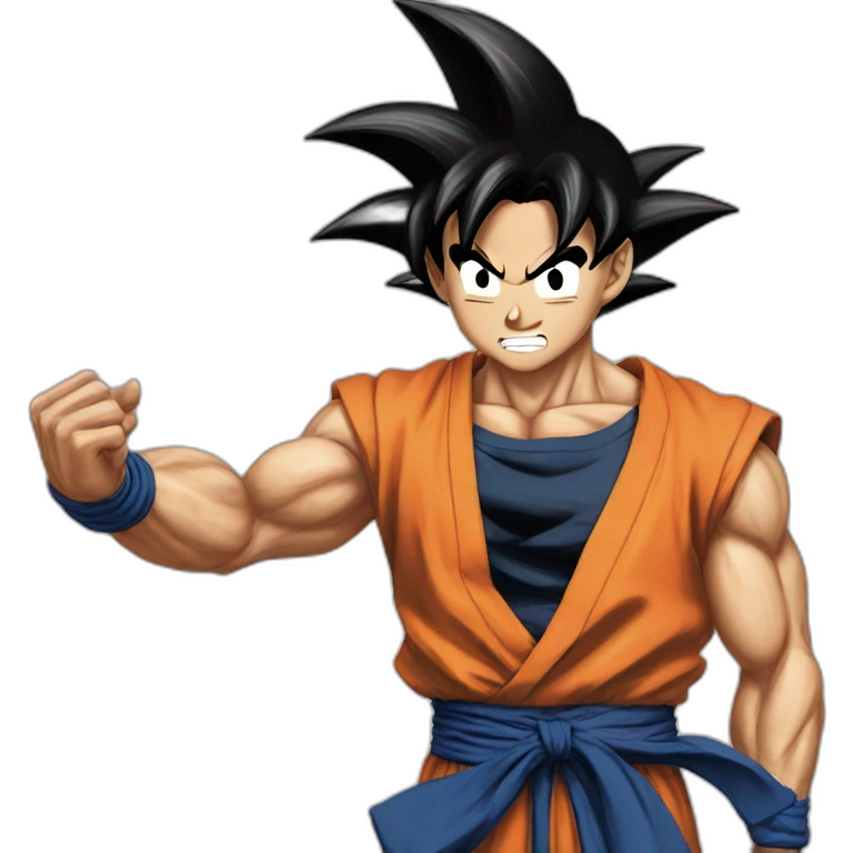 does goku clean nuts? emoji