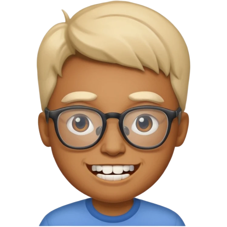  안경쓰고 덧니있는 ㅏ람 emoji