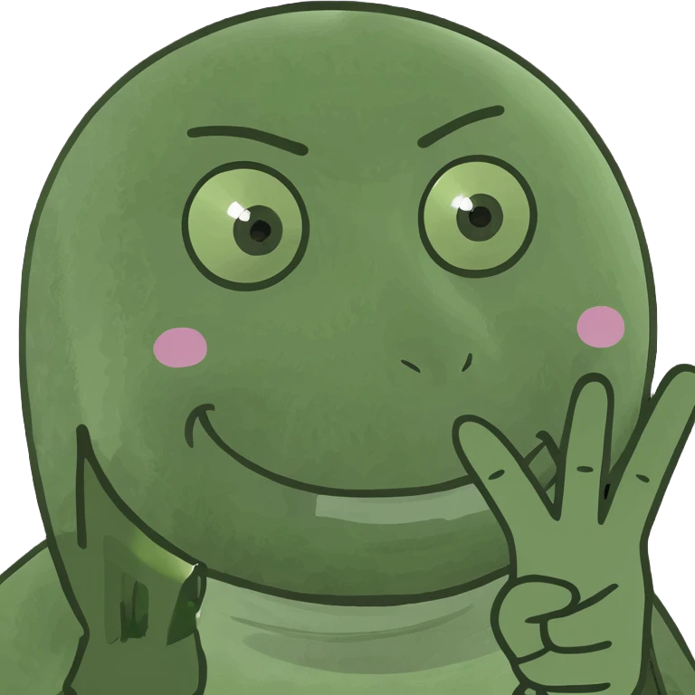 A silly face with a peace sign emoji